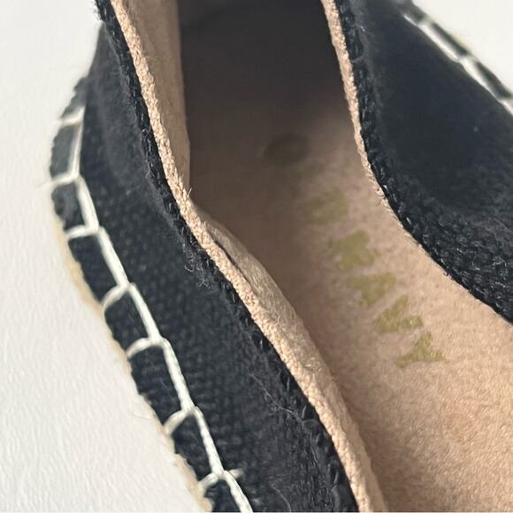 Old Navy Womens Black Canvas Espadrille Flats for Women Sz 6.5 - Picture 7 of 8